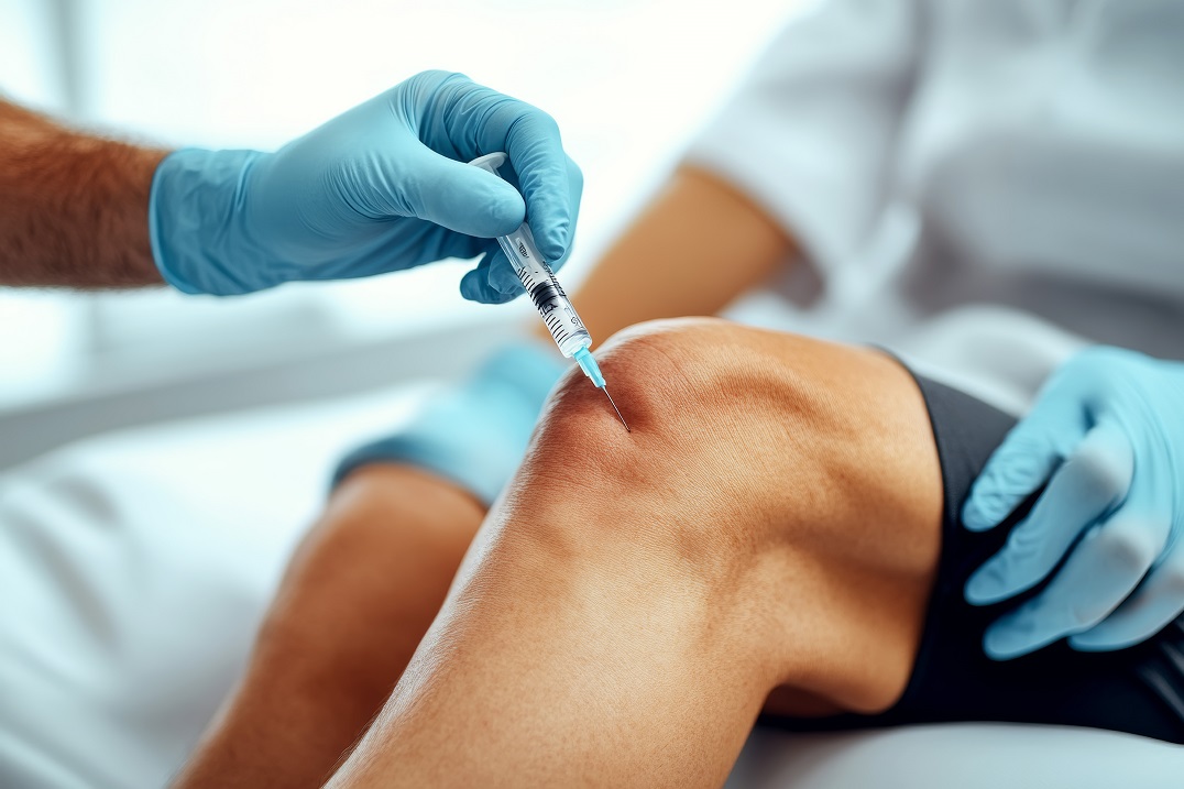 injections of PRP and hyaluronic acid in Almería - knee